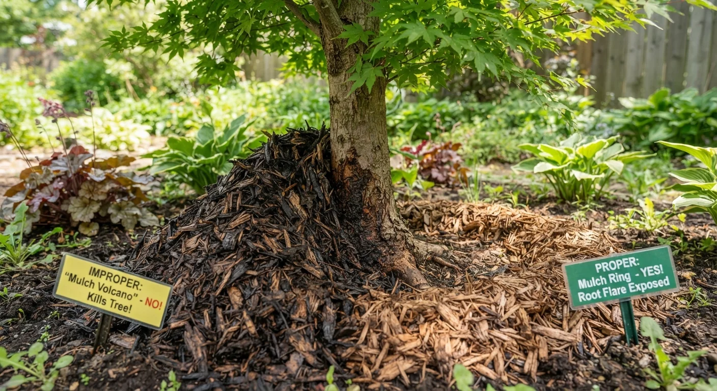 Mulching Mistakes That Undermine Healthy Plants