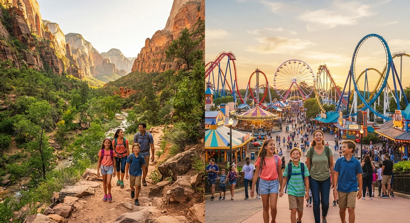 National Parks vs. Theme Parks: Comparing the Family Vacation Experience