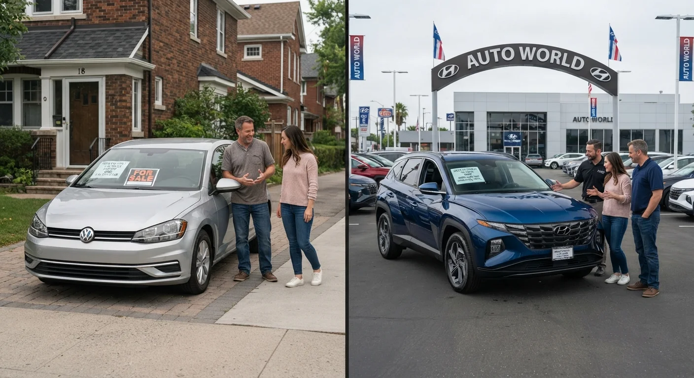 Private Seller vs. Dealership: A Realistic Look at Both Paths