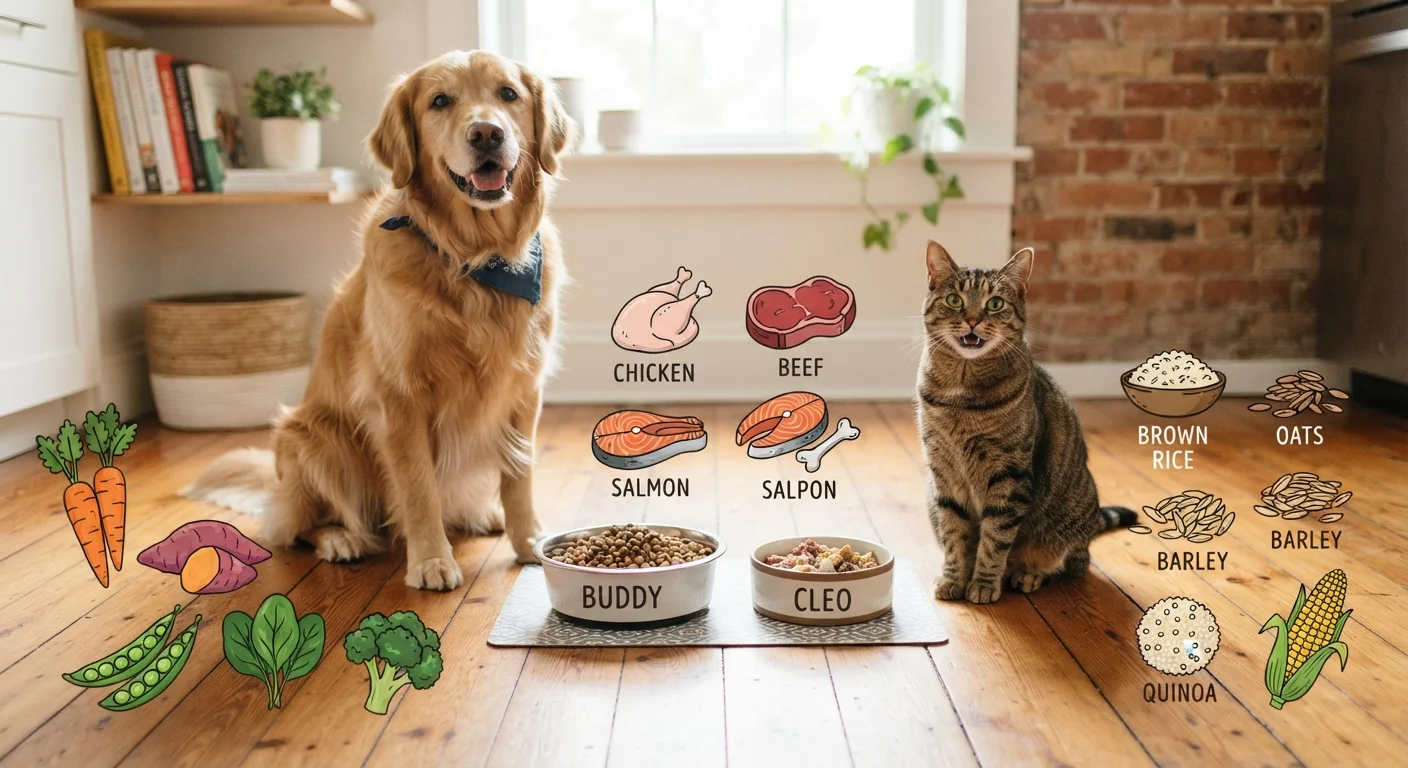 What Goes Into a Balanced Diet for Dogs and Cats